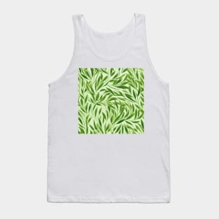 Green Leaves Pattern 24 Tank Top